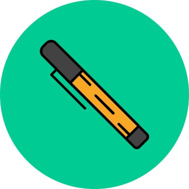 Bir kalemin vektör illüstrasyonu