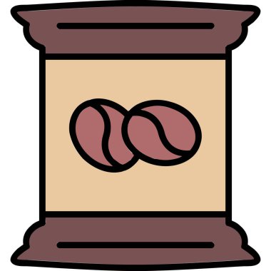 Kahve çekirdeği kahve ikonu