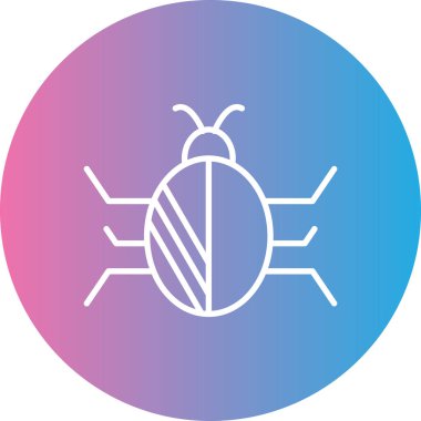 Böcek simgesinin vektör illüstrasyonu