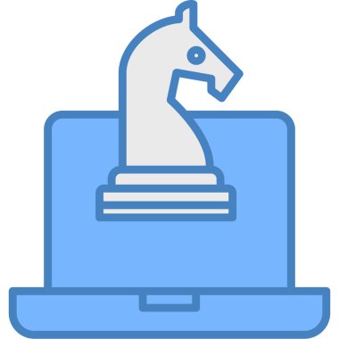 At. Web simgesi basit illüstrasyon