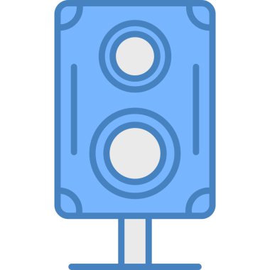 Ampul simgesi. Web için elektrik ampul vektör simgelerinin özet çizimi