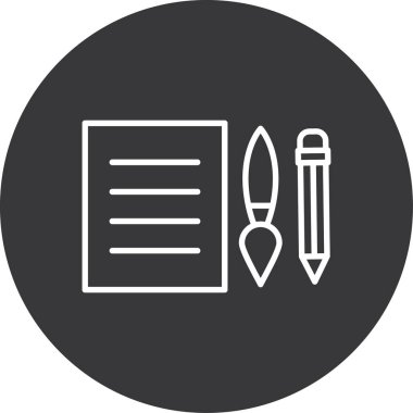 kalem simgesinin vektör illüstrasyonu