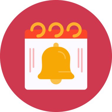 Çan Düz Vektör Simgesi