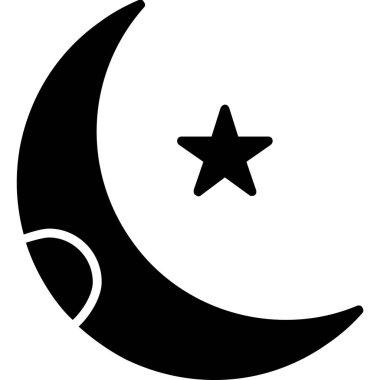 Ay. Web simgesi basit tasarım