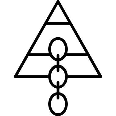 piramit piramit simgesi ana hat biçiminde