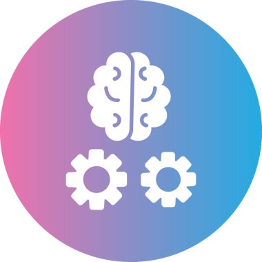 beyin ikonu vektör illüstrasyonu