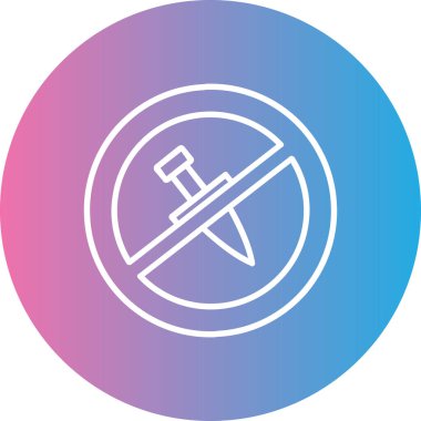 Bir silah simgesinin vektör illüstrasyonu