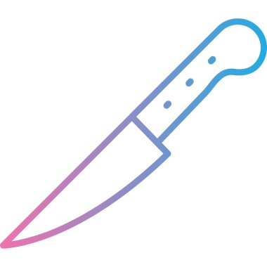 Bıçak. Web simgesi basit illüstrasyon