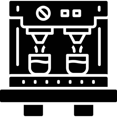 Mutfak makinesi simgesi, vektör illüstrasyonu