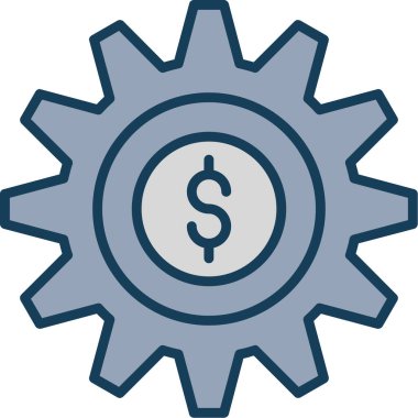 iş vitesi finans simgesi - taslak biçimi