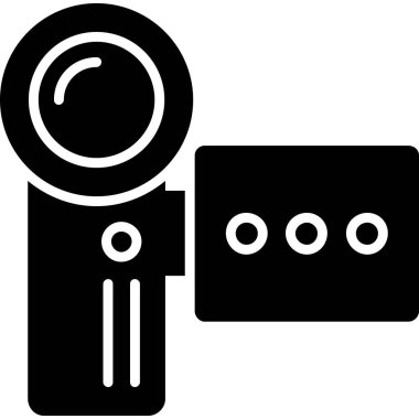 Kamera. Web simgesi basit illüstrasyon