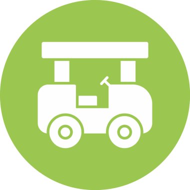 Araba simgesinin vektör illüstrasyonu