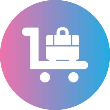 Alışveriş arabası simgesinin vektör çizimi