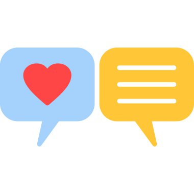 Sohbet vektörü simgesi, modern biçim