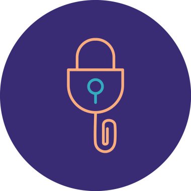 Anahtar simgesi vektör illüstrasyonu