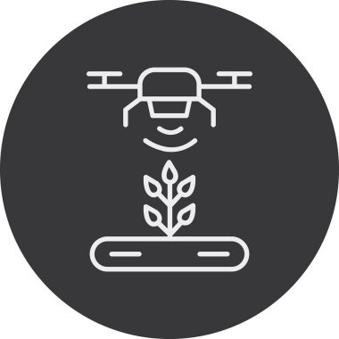 vektör illüstrasyonu, dron simgesi