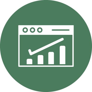 analitik grafik simgesi, vektör illüstrasyonu