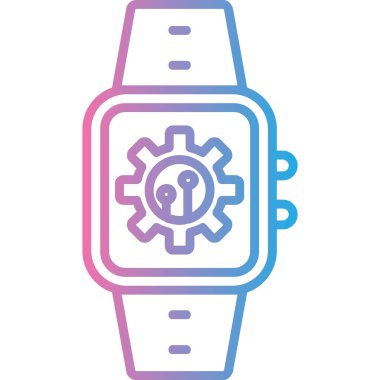 dişli simgesi vektör illüstrasyonu