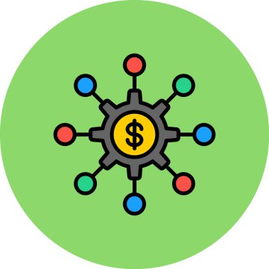 ağ web simgesi basit illüstrasyon