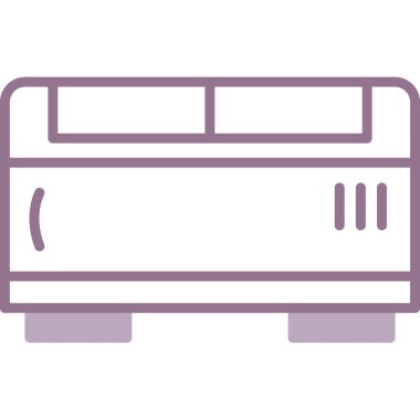 Kondüsyoncu. Web simgesi vektör illüstrasyonu