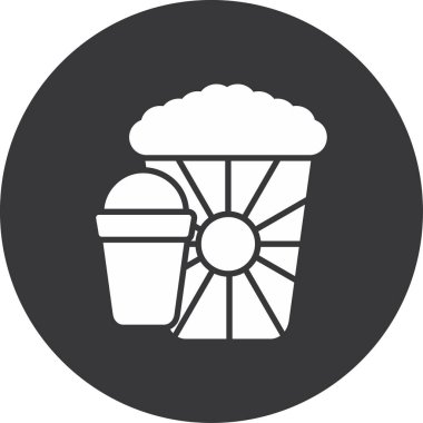 Fırın besin simgesinin vektör illüstrasyonu