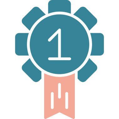 Madalya ikonu, modern vektör illüstrasyon tasarımı