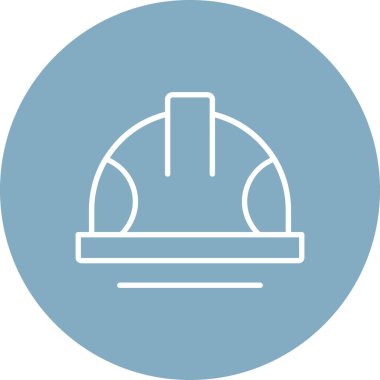 yapı miğferi simgesi ana hatlarıyla oluşturuluyor