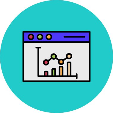 Vektör Analiz Simgesi illüstrasyonu