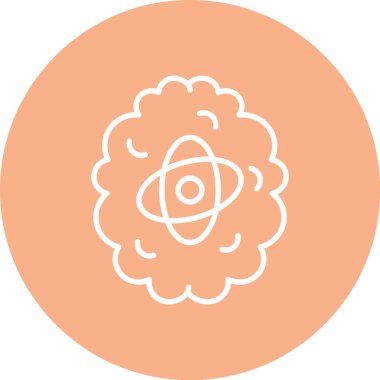 Atom simgesinin vektör illüstrasyonu