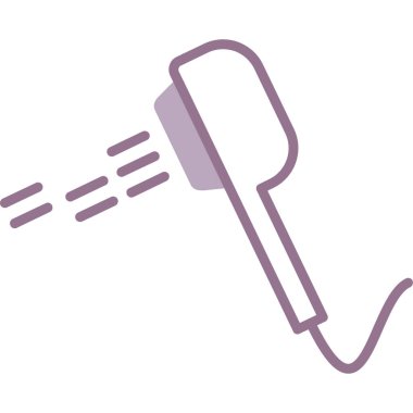 Düz ışık ikonu vektör illüstrasyonunu kapat