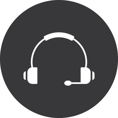 Müşteri hizmeti simgesi, vektör illüstrasyonu