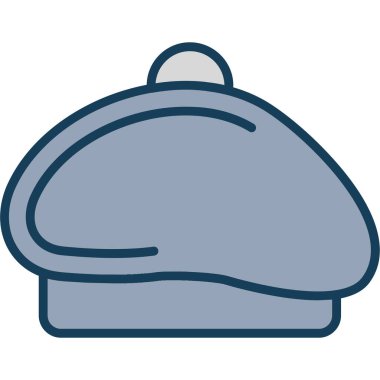 kapak şapka simgesi doldurulmuş - özet biçimi