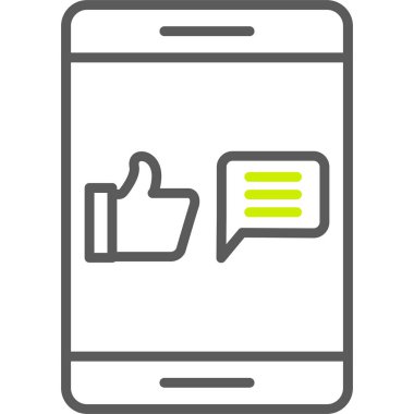 akıllı telefon simgesi vektör illüstrasyonu