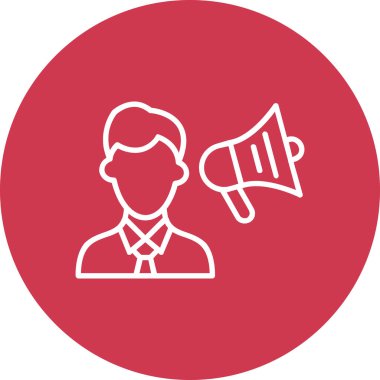 İş adamı simgesinin vektör illüstrasyonu