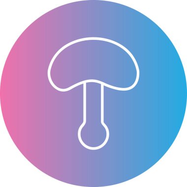 Mantar simgesinin vektör illüstrasyonu