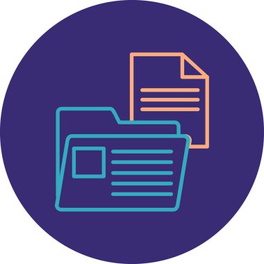Dosya. Web simgesi basit illüstrasyon