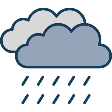 Bulut. Web simgesi basit illüstrasyon