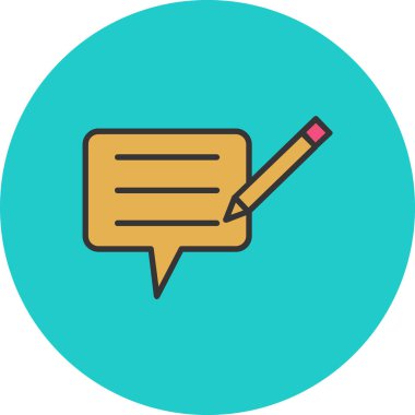 Konuşma balonu vektör çizimi