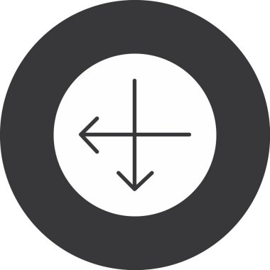 ok vektör simgesi. Basit resimleme