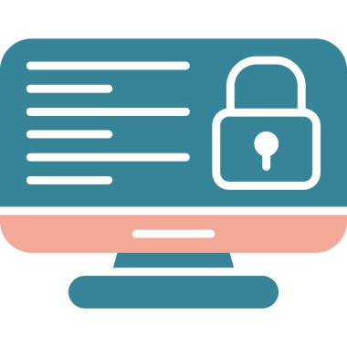 güvenlik kilidi vektör çizgisi simgesi