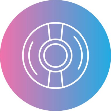 CD mi? Web simgesi basit illüstrasyon