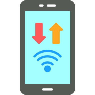 Wifi simgesi, vektör illüstrasyonu