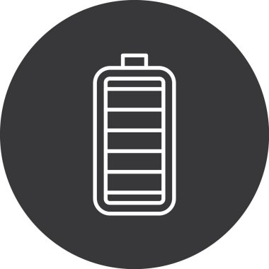 battery icon, vector illustration simple design