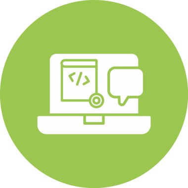 Kodlama vektör simgesi, modern biçim