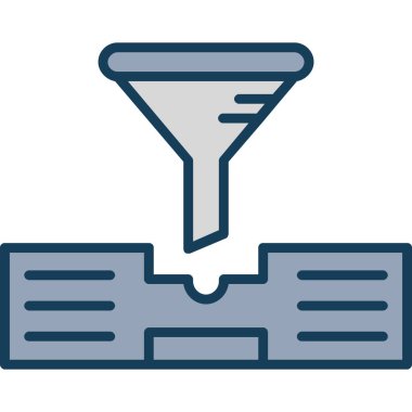 İnşaat renkli vektör simgesi.