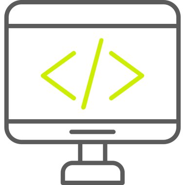 bilgisayar ekranı vektör simgesi