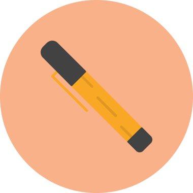 Kalem. Web simgesi basit illüstrasyon