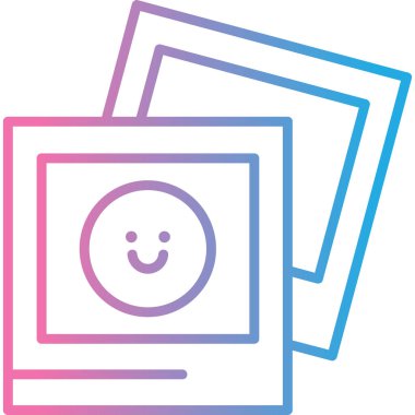 Modern kamera simgesinin vektör illüstrasyonu