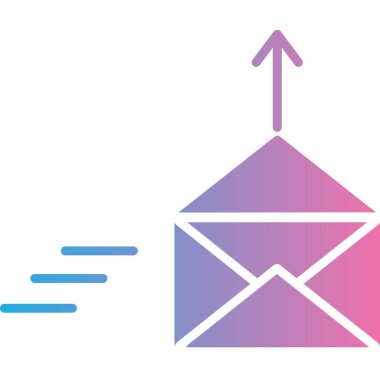 e- posta zarfı ileti simgesi. Taslak işareti dolduruldu. e-posta sembolü Renkli ana hat sembolü. doğrusal renk simgesi. e- posta ileti simgesi. vektör illüstrasyonu