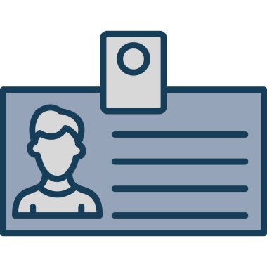 Kimlik kartı. Basit tasarım